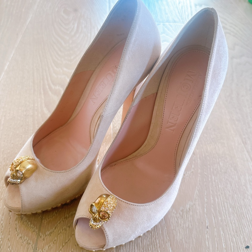 Alexander McQueen Suade peep toe platform